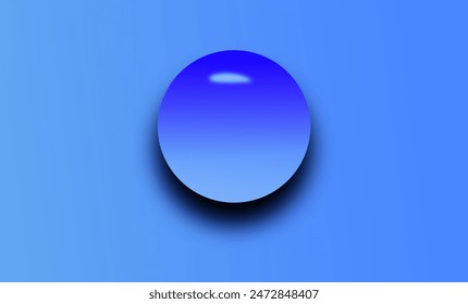 A water drop on a blue background , vector illustration 