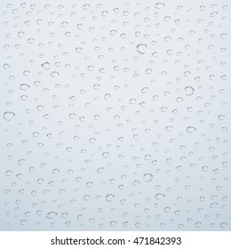 Water drop on blue background square size