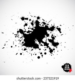  water drop on light gray background, vector illustration 