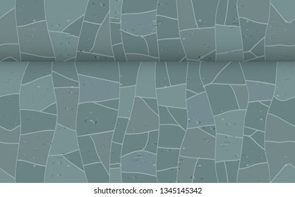Water drop on the marble floor