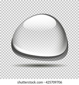 Water drop on transparent background