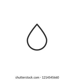 Water Drop outline icon. linear style sign for mobile concept and web design. Rain drops simple line vector icon. symbol, logo illustration