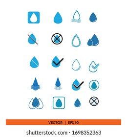 water drop pack icon design vector illustration 