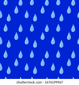 Water drop pattern, illustration, vector on white background.