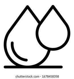 Water Drop Pipe Icon Outline Water Stock Vector Royalty Free