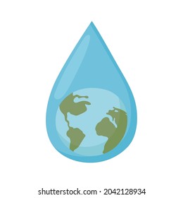 caída de agua en el medio ambiente del planeta