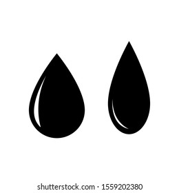water drop, rain icon vector in flat design