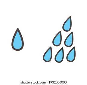 Water drop. Rain icon.Vector eps10