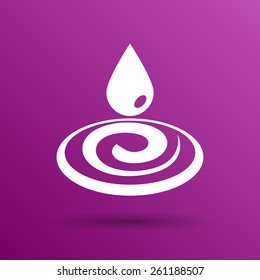 water drop rain vector droplet icon fluid clean design.