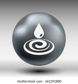 water drop rain vector droplet icon fluid clean design.