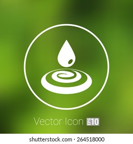 water drop rain vector droplet icon fluid clean design.