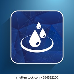 water drop rain vector droplet icon fluid clean design.