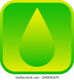 Cae agua. Lluvia. Icono web aislado. Diseño de logotipo. Ilustración vectorial plana.