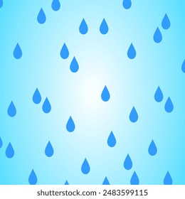 Water drop for rainy background design vector