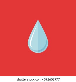 water drop red
