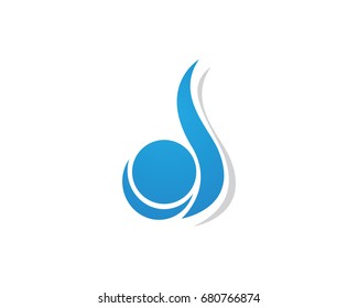 Water Drop River Logo