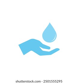 Guardar Gota de agua, ilustración de agua Logotipo Plantilla Diseño de Vector