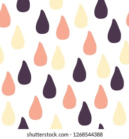 Water drop seamless pattern. For fabric,paper,wrap,t-shirt,textile, poster, card, scrapbooking, birthday and party invitation, wallpaper or background.