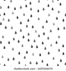 Water drop seamless pattern. Vector background. Seamless rain drops pattern background.