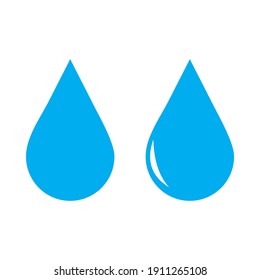 water drop set icon vector illustration sign