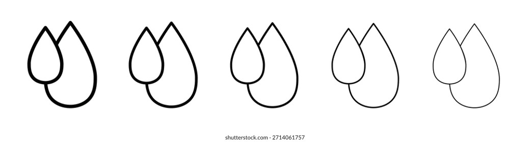 Water drop shape icon design, logo, app, UI. Vector illustration, EPS