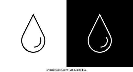 Wassertropfen Form Symbol Illustration. Vektorgrafik. EPS 10