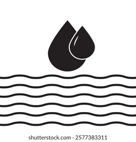 Water drop shape icon set. Blood icon symbol silhouette. Various shapes of water drops, water and rain simple icon. Plumbing logo. Blood or oil drop. Vector illustration