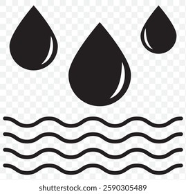 Water drop shape icon set. Blood icon symbol silhouette. Various shapes of water drops, water and rain simple icon. Plumbing logo. Blood or oil drop. Vector illustration. EPS 10.