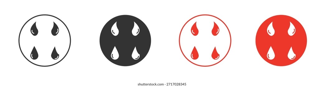 Water drop shape icon. web vector design
