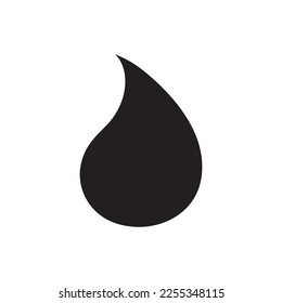 Water drop sign. Petroleum vector icon. Oil drop flat sign design. Ink drop icon. Tear drop symbol. EPS 10 pictogram