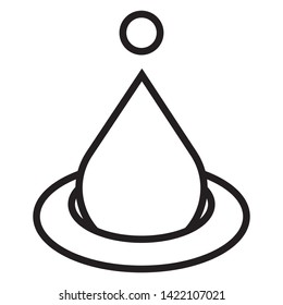 water drop sign vector design