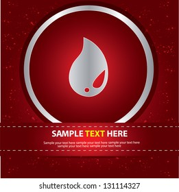 Water drop sign,vector