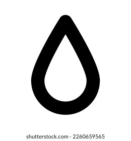Water drop silhouette icon. Water. Vector.