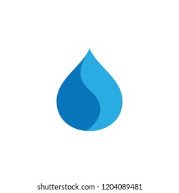 water drop simple logo vector