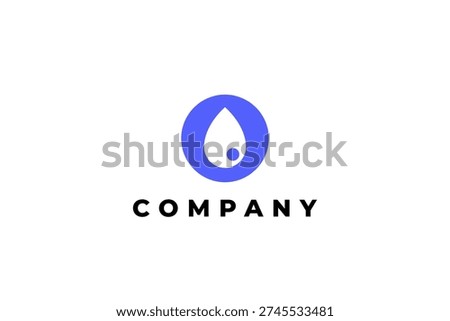 water drop source of water letter o