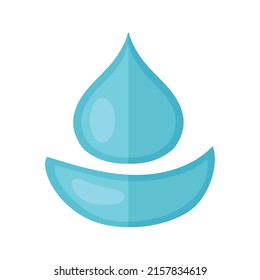 icono de la naturaleza de la fuente de descarga de agua