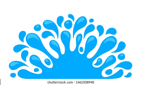water drop splash blob isolated on white background, splash of water for element banner, water drop splatter simple for songkran festival copy space, splash water drop symbol for graphic banner design