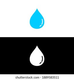 Water drop and splash icon