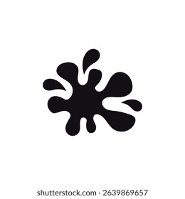 Water drop and splash icon, Droplets or Ripples Vector Illustration.