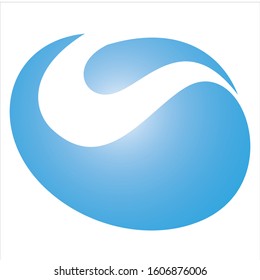 Water drop and splash icon vector