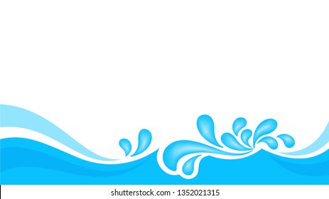 water drop splash isolated on banner white background, splash of water for element banner, water drop splatter simple for songkran festival copy space, splash water drop symbol for graphic ad design