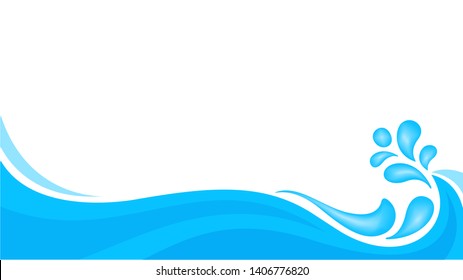 water drop splash isolated on banner white background, splash of water for element banner, water drop splatter simple for songkran festival copy space, splash water drop symbol for graphic ad design