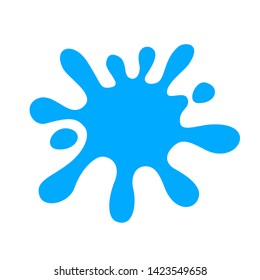 water drop splash isolated on white background, splash of water for element logo and icon, water drop splatter simple image for banner songkran festival, splash water drop symbol for graphic ad design