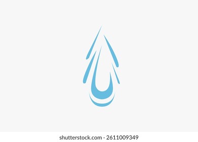 water drop with splash logo 
