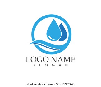 Water Drop Splash Logo Design Stock Vector (Royalty Free) 1051132070 ...