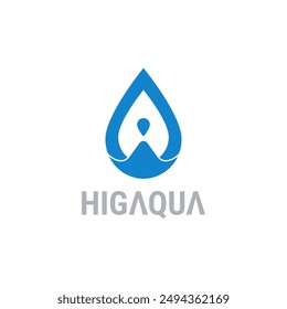 Water Drop and Splash Logo Design vector illustration. Minimal and Modern Water Logo Design for Business