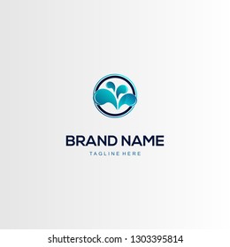 Water Drop Splash Nature Abstract Creative Business Modern Logo