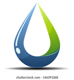 Water drop symbol