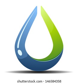 Water drop symbol