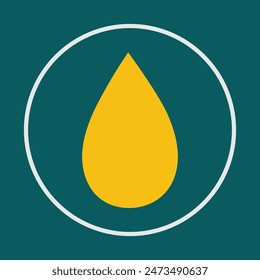 Water drop symbol abstract beautiful brown background vector illustration design